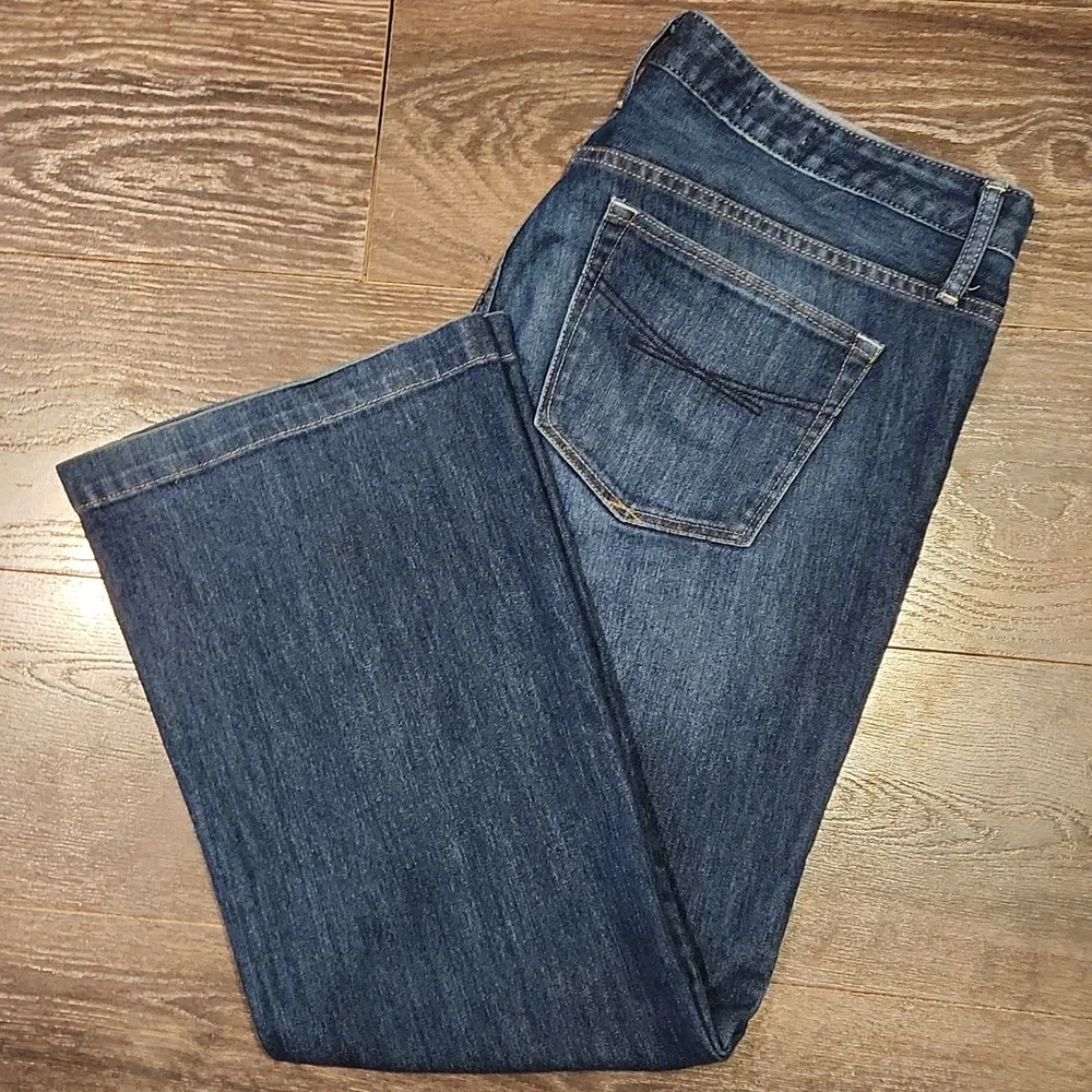 ❤️ GAP LONG & LEAN WIDE LEG TROUSER JEANS, 16A (33 ANKLE) - Picture 8 of 8
